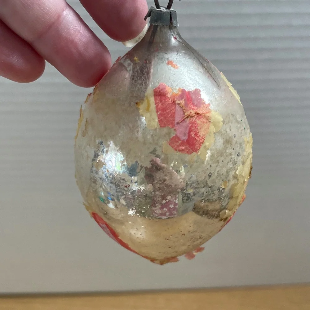 Set of 8 Vintage Christmas Ornaments Shiny Brite Satin Sheen Hallmark Made USA